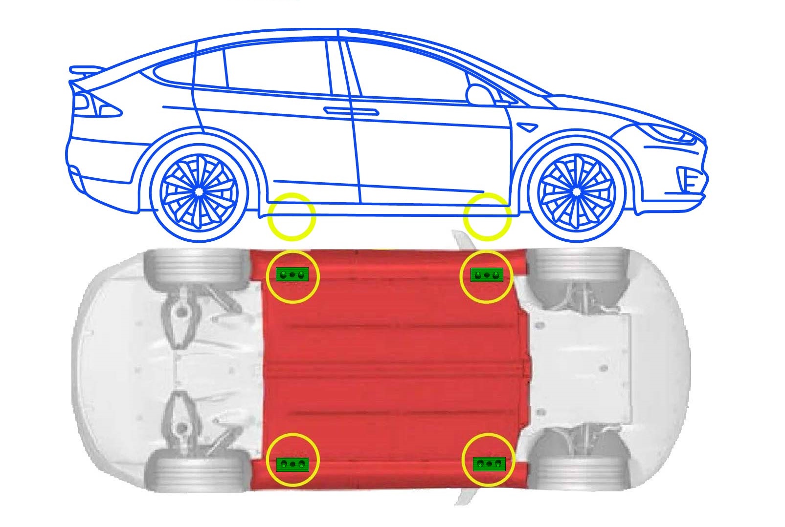 E4G KL321 Kwik Lift® Universal Rubber Pad Set (4) - Image 5
